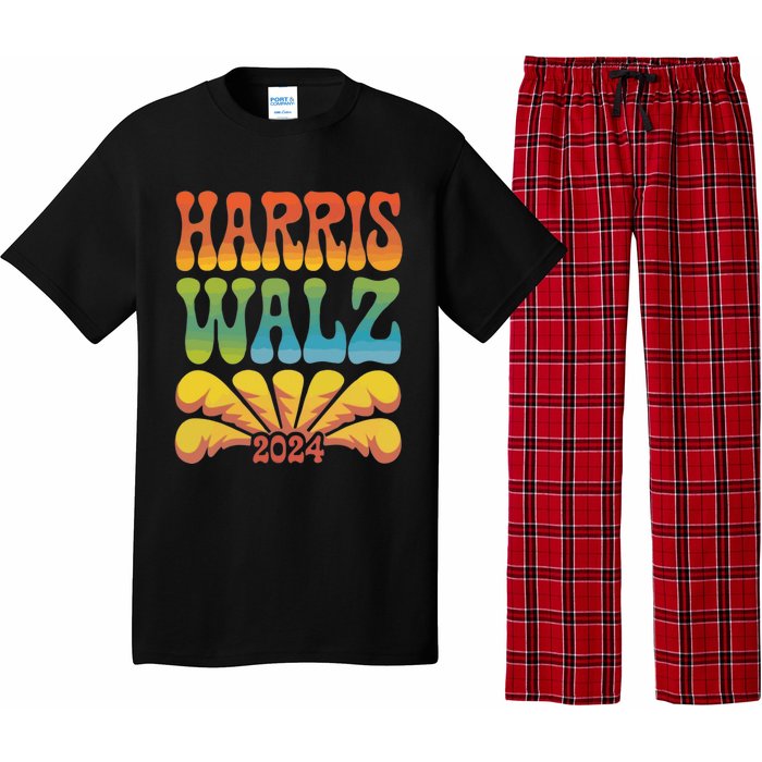 Harris Walz 2024 Election President Kamala Harris Tim Waltz. Pajama Set