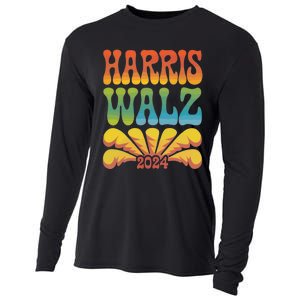 Harris Walz 2024 Election President Kamala Harris Tim Waltz. Cooling Performance Long Sleeve Crew