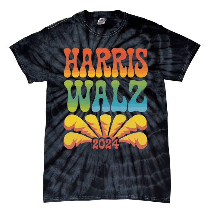 Harris Walz 2024 Election President Kamala Harris Tim Waltz. Tie-Dye T-Shirt