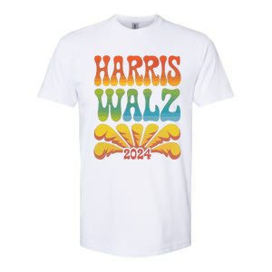 Harris Walz 2024 Election President Kamala Harris Tim Waltz. Softstyle CVC T-Shirt