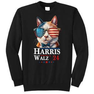 Harris Waltz 2024 Election Cat Ladies Kamala Harris Sweatshirt