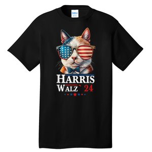 Harris Waltz 2024 Election Cat Ladies Kamala Harris Tall T-Shirt