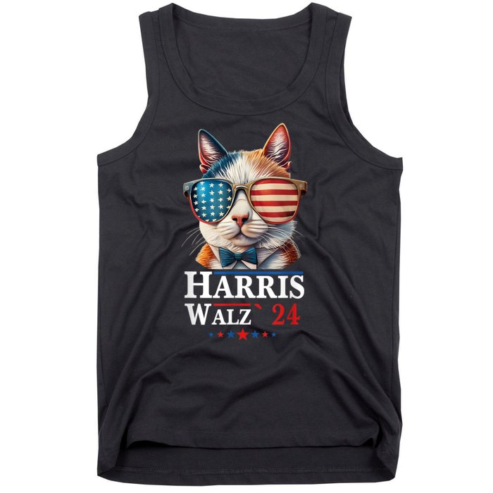 Harris Waltz 2024 Election Cat Ladies Kamala Harris Tank Top