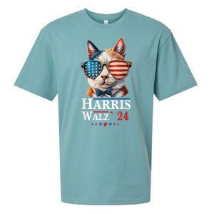 Harris Waltz 2024 Election Cat Ladies Kamala Harris Sueded Cloud Jersey T-Shirt