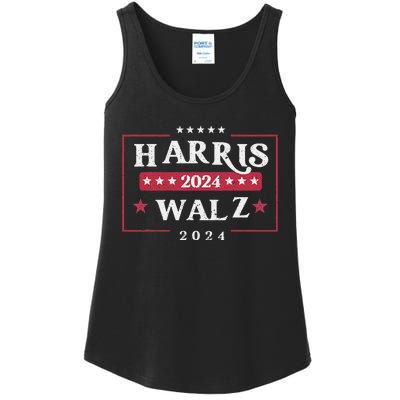 Harris Walz 2024 President Political Vote Kamala Harris 2024 Ladies Essential Tank