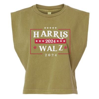 Harris Walz 2024 President Political Vote Kamala Harris 2024 Garment-Dyed Women's Muscle Tee