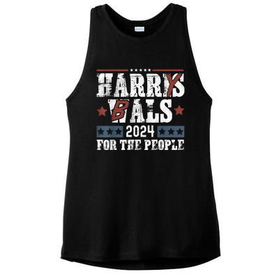 Harris Walz 24 Harry Balz 2024 Meme Democratics Vote Ladies PosiCharge Tri-Blend Wicking Tank