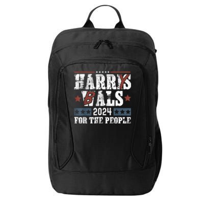 Harris Walz 24 Harry Balz 2024 Meme Democratics Vote City Backpack