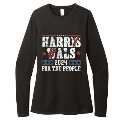 Harris Walz 24 Harry Balz 2024 Meme Democratics Vote Womens CVC Long Sleeve Shirt