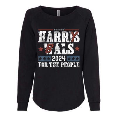 Harris Walz 24 Harry Balz 2024 Meme Democratics Vote Womens California Wash Sweatshirt