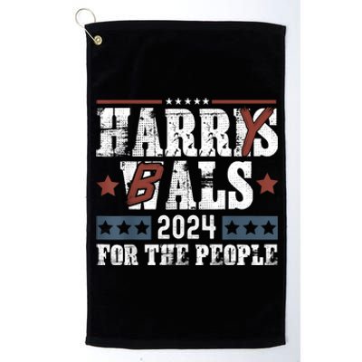 Harris Walz 24 Harry Balz 2024 Meme Democratics Vote Platinum Collection Golf Towel