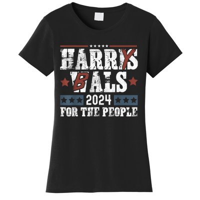 Harris Walz 24 Harry Balz 2024 Meme Democratics Vote Women's T-Shirt