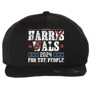 Harris Walz 24 Harry Balz 2024 Meme Democratics Vote Wool Snapback Cap