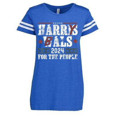 Harris Walz 24 Harry Balz 2024 Meme Democratics Vote Enza Ladies Jersey Football T-Shirt