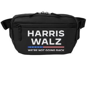 Harris Walz 2024 WeRe Not Going Back Waltz Vote President Crossbody Pack