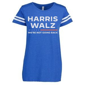 Harris Walz 2024 WeRe Not Going Back Waltz Vote President Enza Ladies Jersey Football T-Shirt