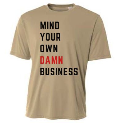 Harris Walz 2024 Mind Your Own Damn Business Retro Vintage Cooling Performance Crew T-Shirt