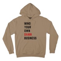 Harris Walz 2024 Mind Your Own Damn Business Retro Vintage Hoodie