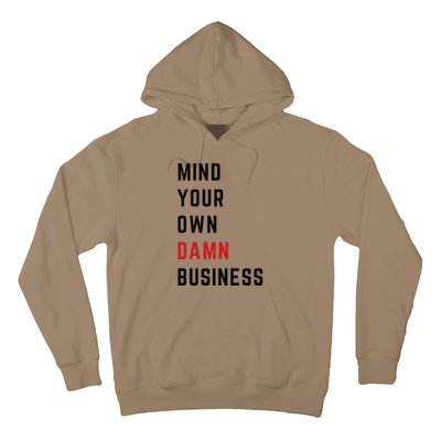 Harris Walz 2024 Mind Your Own Damn Business Retro Vintage Hoodie