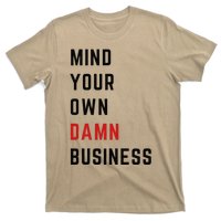 Harris Walz 2024 Mind Your Own Damn Business Retro Vintage T-Shirt