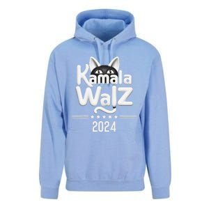 Harris Walz 2024 Funny Cat Election Kamala Harris Tim Waltz Unisex Surf Hoodie