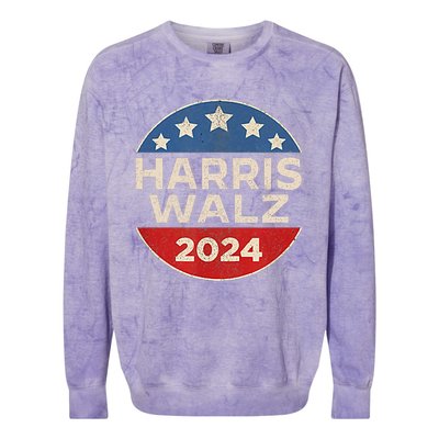 Harris Waltz 2024 Election President Kamala 2024 Colorblast Crewneck Sweatshirt