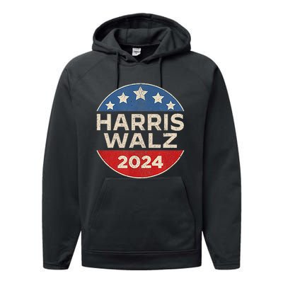 Harris Waltz 2024 Election President Kamala 2024 Performance Fleece Hoodie