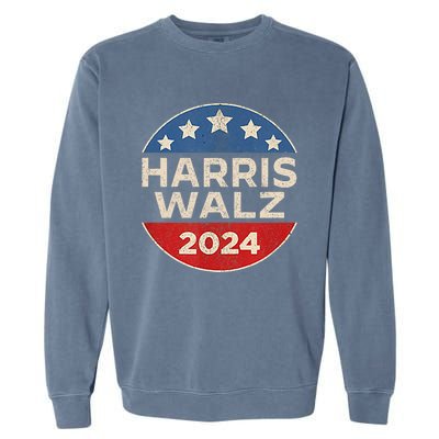 Harris Waltz 2024 Election President Kamala 2024 Garment-Dyed Sweatshirt