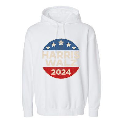 Harris Waltz 2024 Election President Kamala 2024 Garment-Dyed Fleece Hoodie