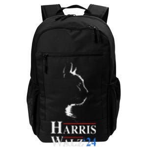 Harris Waltz 2024 Election Funny Cat Kamala Harris Tim Walz Daily Commute Backpack