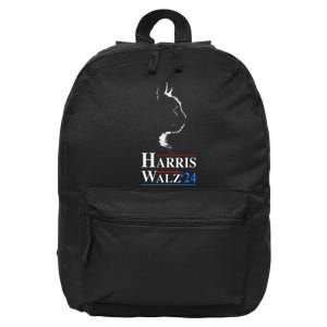 Harris Waltz 2024 Election Funny Cat Kamala Harris Tim Walz 16 in Basic Backpack