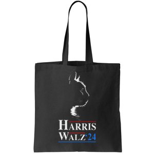 Harris Waltz 2024 Election Funny Cat Kamala Harris Tim Walz Tote Bag