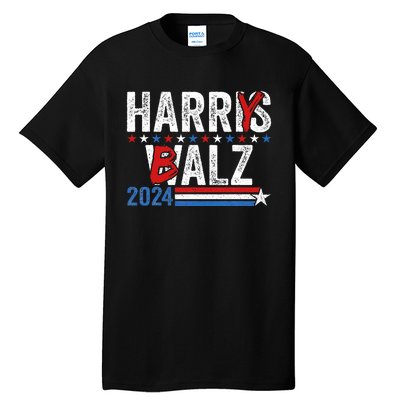 Harris Walz 24 Harry Balz 2024 Meme Democratics Vote Tall T-Shirt