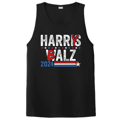 Harris Walz 24 Harry Balz 2024 Meme Democratics Vote PosiCharge Competitor Tank