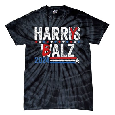 Harris Walz 24 Harry Balz 2024 Meme Democratics Vote Tie-Dye T-Shirt