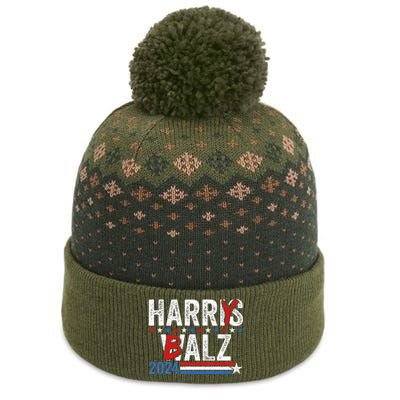 Harris Walz 24 Harry Balz 2024 Meme Democratics Vote The Baniff Cuffed Pom Beanie