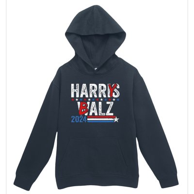 Harris Walz 24 Harry Balz 2024 Meme Democratics Vote Urban Pullover Hoodie