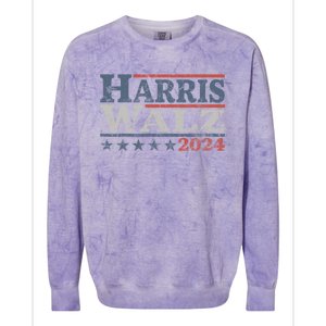 Harris Waltz 2024 Election Kamala Harris Tim Waltz 2024 Colorblast Crewneck Sweatshirt