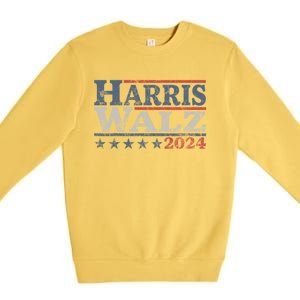 Harris Waltz 2024 Election Kamala Harris Tim Waltz 2024 Premium Crewneck Sweatshirt