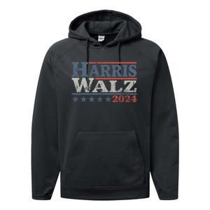 Harris Waltz 2024 Election Kamala Harris Tim Waltz 2024 Performance Fleece Hoodie