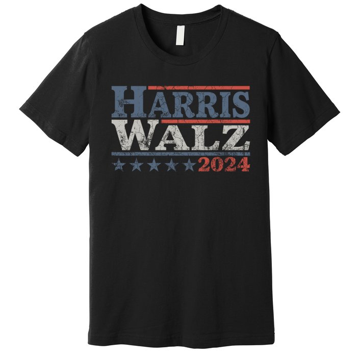 Harris Waltz 2024 Election Kamala Harris Tim Waltz 2024 Premium T-Shirt