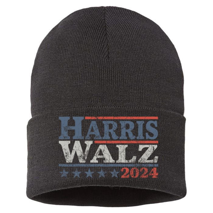 Harris Waltz 2024 Election Kamala Harris Tim Waltz 2024 Sustainable Knit Beanie