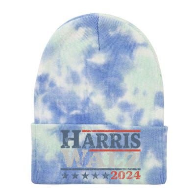 Harris Waltz 2024 Election Kamala Harris Tim Waltz 2024 Tie Dye 12in Knit Beanie