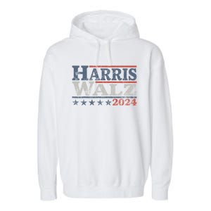 Harris Waltz 2024 Election Kamala Harris Tim Waltz 2024 Garment-Dyed Fleece Hoodie