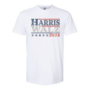 Harris Waltz 2024 Election Kamala Harris Tim Waltz 2024 Softstyle CVC T-Shirt