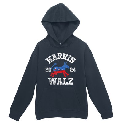 Harris Walz 2024 Election Kamala Harris Tim Waltz 2024 Urban Pullover Hoodie