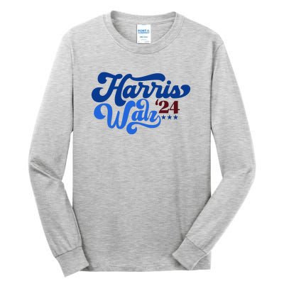 Harris Walz 2024 Retro Tall Long Sleeve T-Shirt