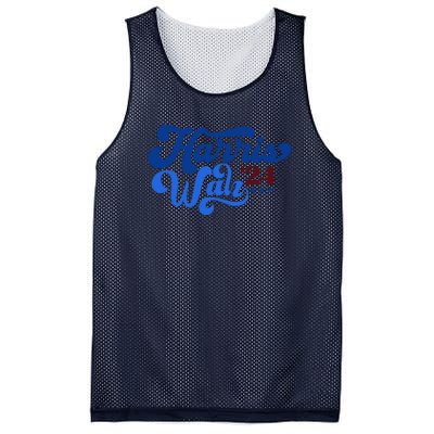 Harris Walz 2024 Retro Mesh Reversible Basketball Jersey Tank