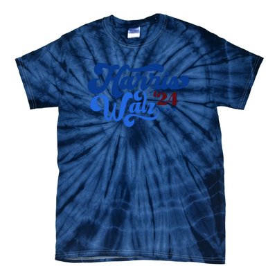 Harris Walz 2024 Retro Tie-Dye T-Shirt