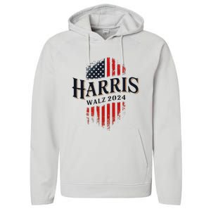 Harris Walz 2024 Vote Blue Tim Kamala Election Art Performance Fleece Hoodie